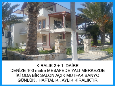 milas oren kiralik villa apart